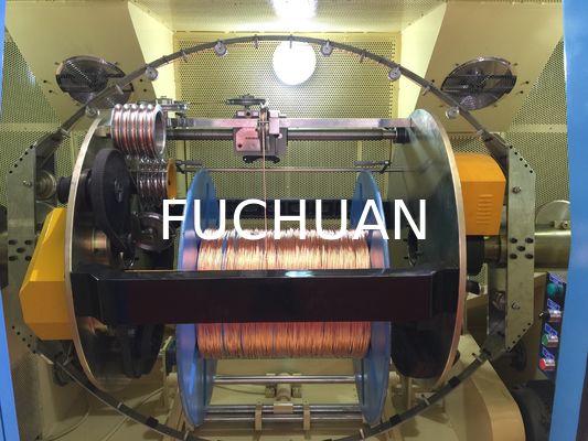 سیم مسی آبی آسمانی دو پیچ و تاب دستگاه Bunching ماشین PLC کابل چرخاندن تجهیزات