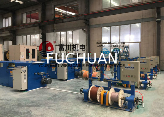 صفحه لمسی Double Twist Buncher 3000 RPM Core Wire 500 Take Up Bobbin