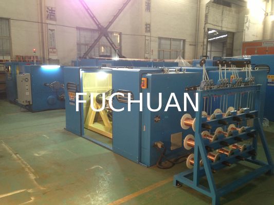 FUCHUAN 4000 Twist Copper Wire Bunching Machine عملکرد صفحه نمایش لمسی 19 عدد