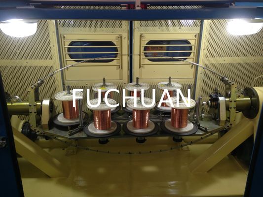 FUCHUAN 4000 Twist Copper Wire Bunching Machine عملکرد صفحه نمایش لمسی 19 عدد