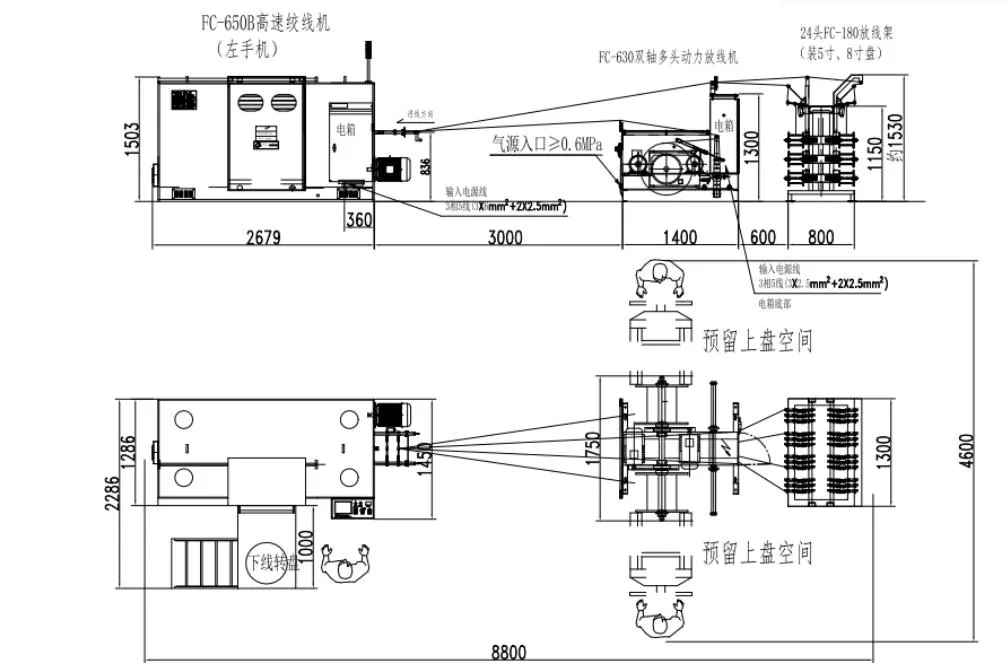 سرعت بالای مس 0.8-2.8mm کابل هسته سیم Buncher Bunching Winding Twister Twisting Twisting Winding Coiling Drawing Extrusion Machine ماشین اکستروژن 2